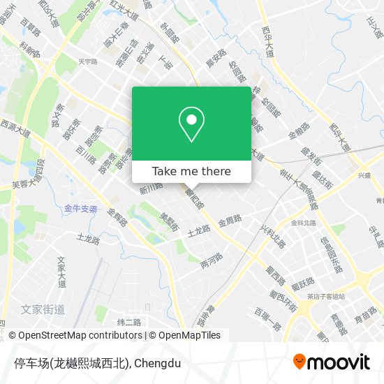 停车场(龙樾熙城西北) map
