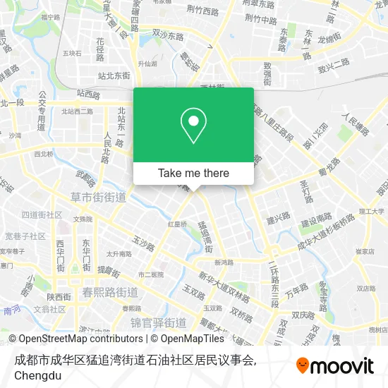 成都市成华区猛追湾街道石油社区居民议事会 map