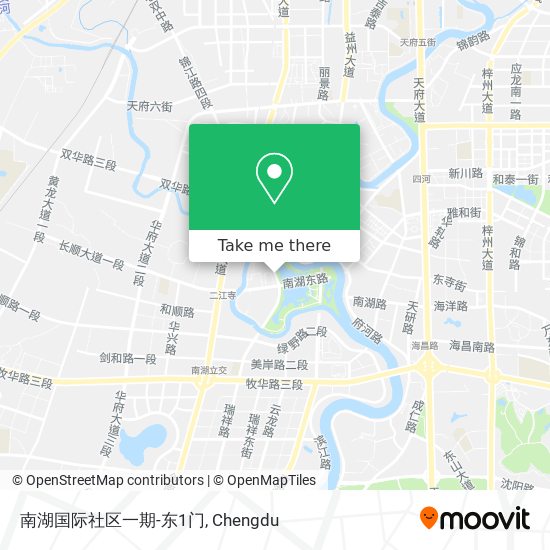 南湖国际社区一期-东1门 map