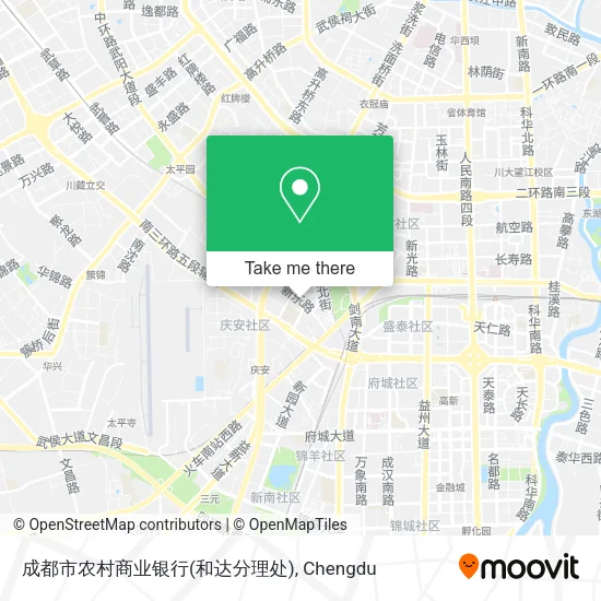 成都市农村商业银行(和达分理处) map
