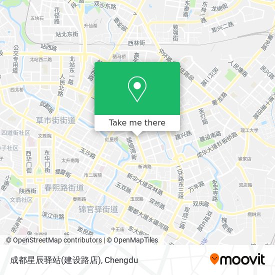 成都星辰驿站(建设路店) map