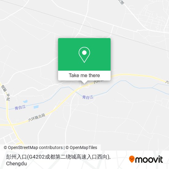 彭州入口(G4202成都第二绕城高速入口西向) map