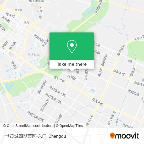 世茂城四期西区-东门 map