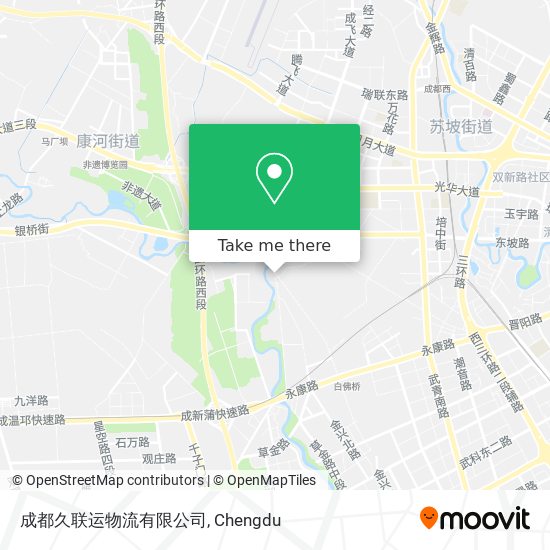 成都久联运物流有限公司 map