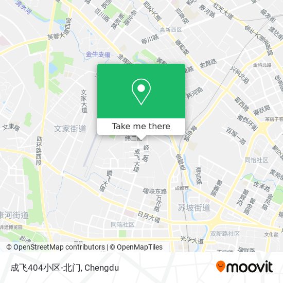 成飞404小区-北门 map