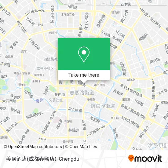 美居酒店(成都春熙店) map