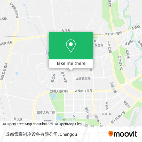 成都雪豪制冷设备有限公司 map