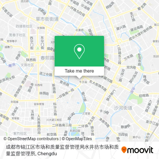 成都市锦江区市场和质量监督管理局水井坊市场和质量监督管理所 map