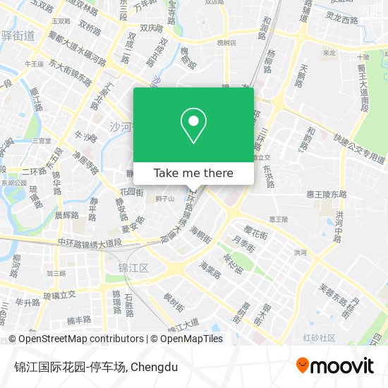 锦江国际花园-停车场 map