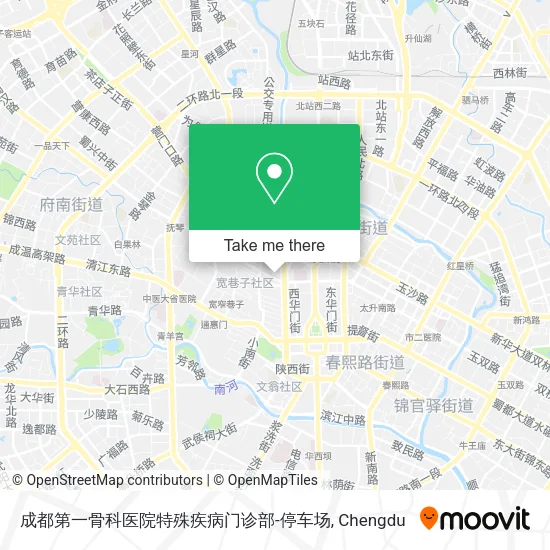 成都第一骨科医院特殊疾病门诊部-停车场 map