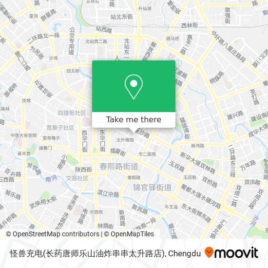 怪兽充电(长药唐师乐山油炸串串太升路店) map