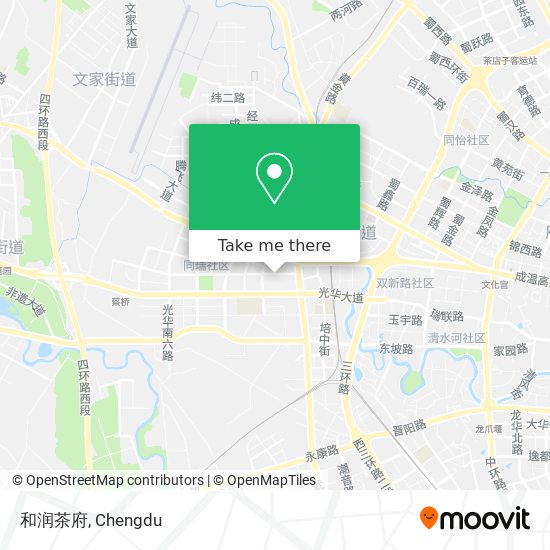 和润茶府 map
