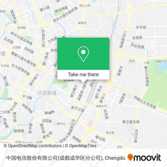 中国电信股份有限公司(成都成华区分公司) map