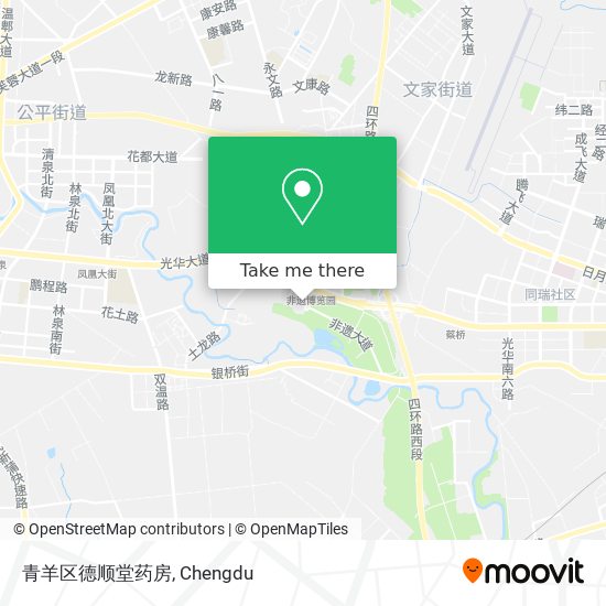 青羊区德顺堂药房 map