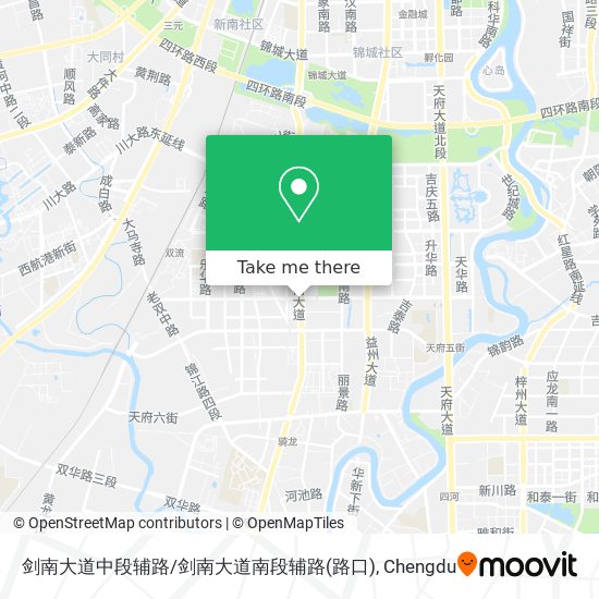 剑南大道中段辅路/剑南大道南段辅路(路口) map