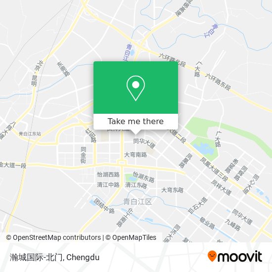 瀚城国际-北门 map