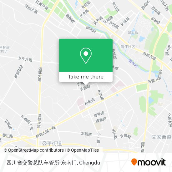 四川省交警总队车管所-东南门 map