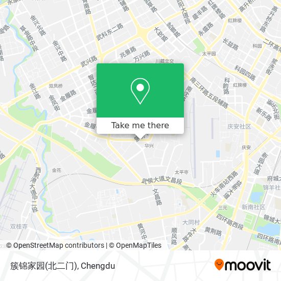 簇锦家园(北二门) map