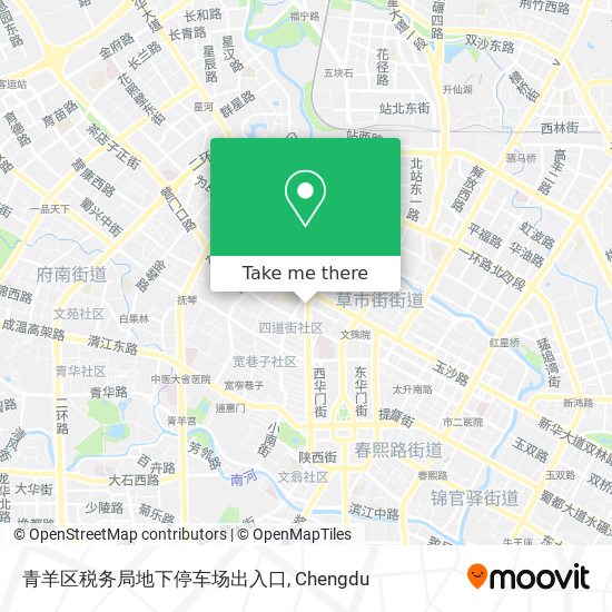 青羊区税务局地下停车场出入口 map
