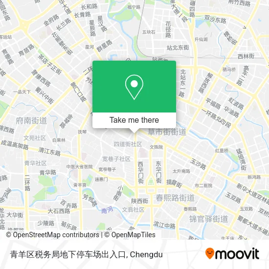 青羊区税务局地下停车场出入口 map