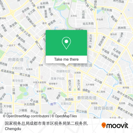 国家税务总局成都市青羊区税务局第二税务所 map
