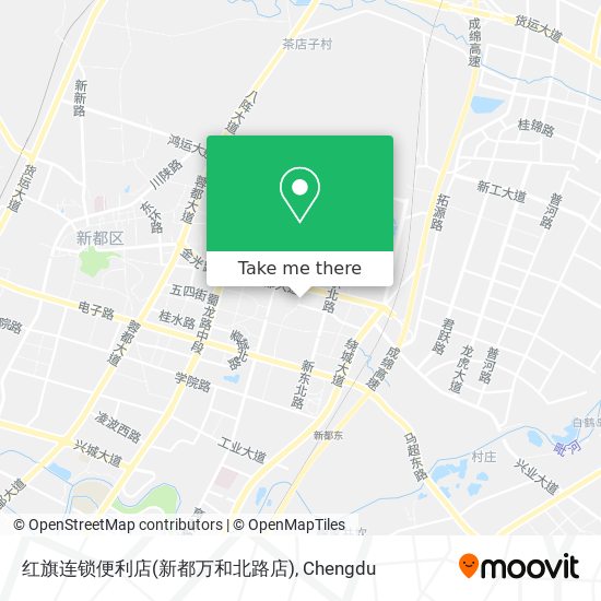 红旗连锁便利店(新都万和北路店) map