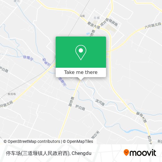 停车场(三道堰镇人民政府西) map