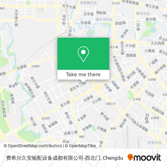 费希尔久安输配设备成都有限公司-西北门 map