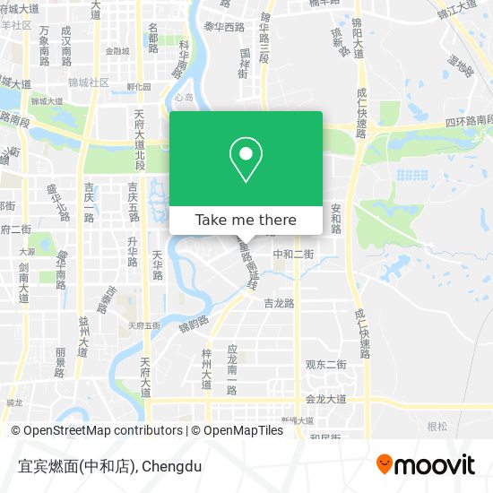 宜宾燃面(中和店) map