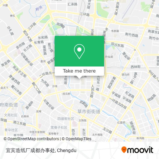 宜宾造纸厂成都办事处 map