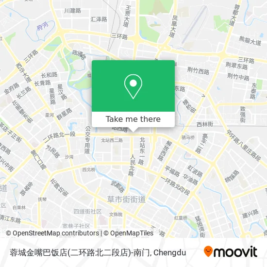 蓉城金嘴巴饭店(二环路北二段店)-南门 map
