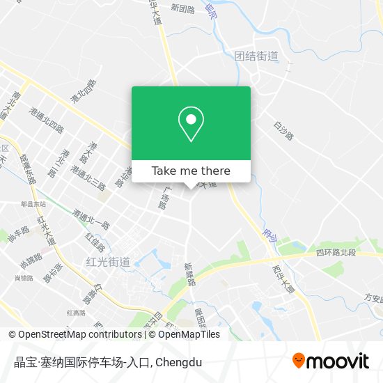 晶宝·塞纳国际停车场-入口 map