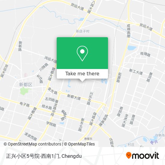 正兴小区5号院-西南1门 map