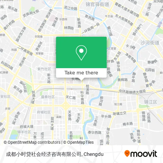 成都小时贷社会经济咨询有限公司 map