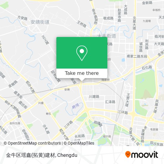 金牛区瑶鑫(拓黄)建材 map