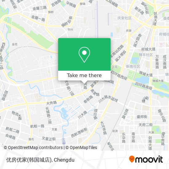 优房优家(韩国城店) map