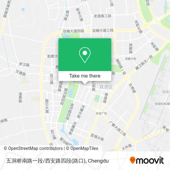 五洞桥南路一段/西安路四段(路口) map