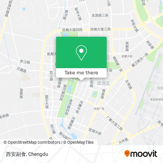 西安副食 map