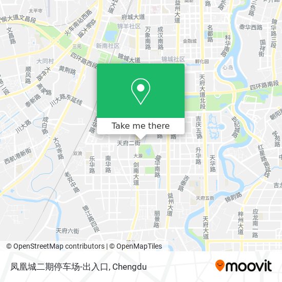 凤凰城二期停车场-出入口 map