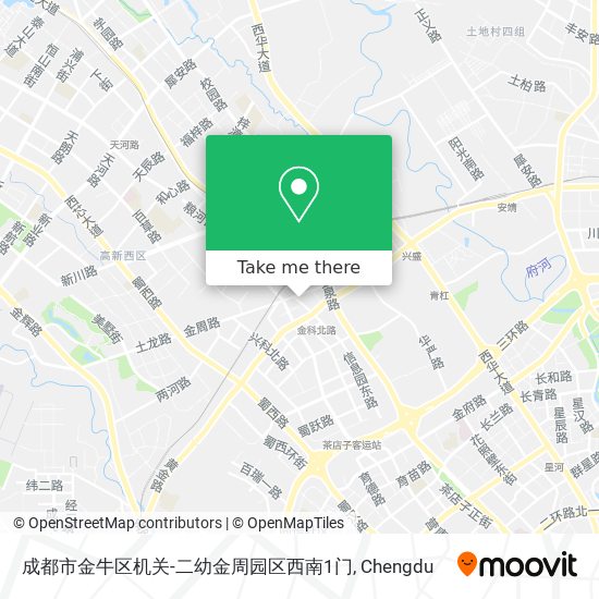 成都市金牛区机关-二幼金周园区西南1门 map