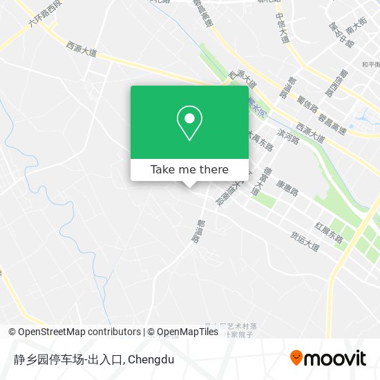 静乡园停车场-出入口 map