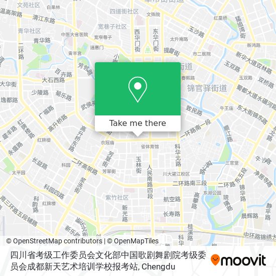 四川省考级工作委员会文化部中国歌剧舞剧院考级委员会成都新天艺术培训学校报考站 map