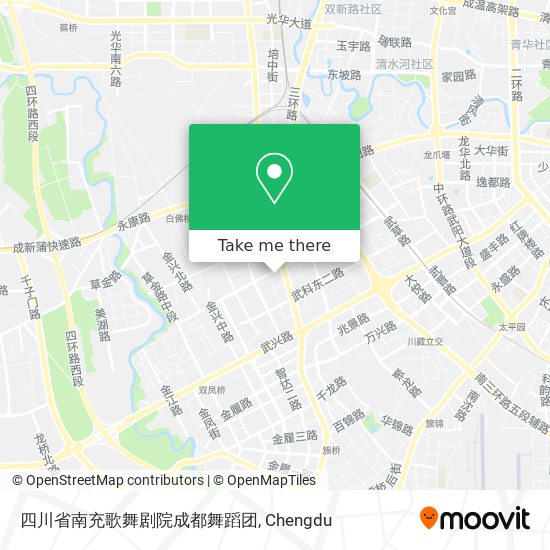 四川省南充歌舞剧院成都舞蹈团 map