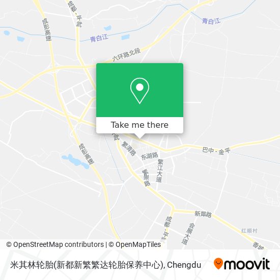 米其林轮胎(新都新繁繁达轮胎保养中心) map