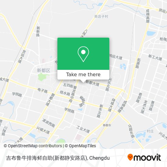 吉布鲁牛排海鲜自助(新都静安路店) map