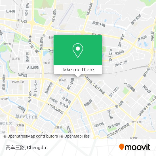 高车三路 map