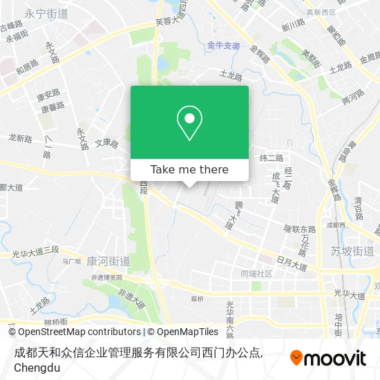 成都天和众信企业管理服务有限公司西门办公点 map