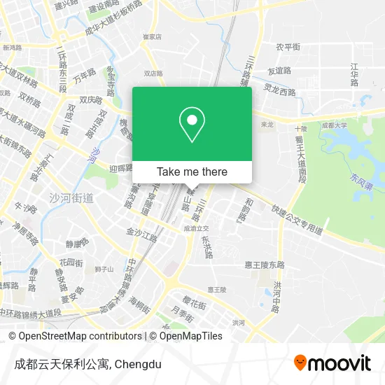 成都云天保利公寓 map