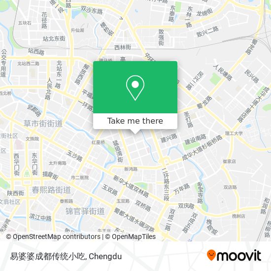 易婆婆成都传统小吃 map