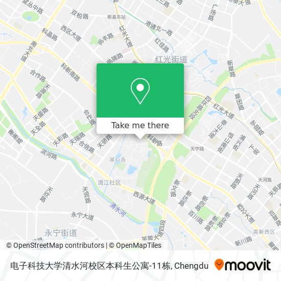 电子科技大学清水河校区本科生公寓-11栋 map